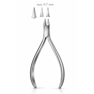 Ortodontinės replės Angle modif. 125mm. 0,7 mm / .028" Ø max Hammacher