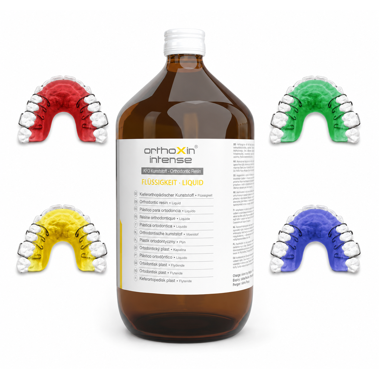 Skystis ortodontinei plastmasei orthoXin® intense AcrylX Skystis ortodontinei plastmasei orthoXin® intense AcrylX